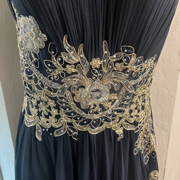 Betsy & Adam Navy Gown - Picture 3 of 12